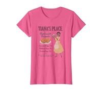 Disney The Princess And The Frog Tiana's Place Advertisement T-Shirt, Damen, Rosa Meliert, 3XL