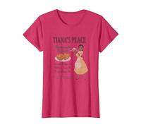 Disney The Princess And The Frog Tiana's Place Advertisement T-Shirt, Damen, Rot Meliert, S