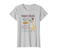 Disney The Princess And The Frog Tiana's Place Advertisement T-Shirt, Damen, Silber, XS