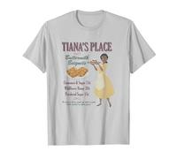 Disney The Princess And The Frog Tiana's Place Advertisement T-Shirt, Herren, Silber, 3XL