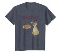 Disney The Princess And The Frog Tiana's Place Advertisement T-Shirt, Kinder, Blau Meliert, 98