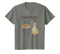 Disney The Princess And The Frog Tiana's Place Advertisement T-Shirt, Kinder, Heidekraut/Armeegrün, 104