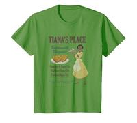 Disney The Princess And The Frog Tiana's Place Advertisement T-Shirt, Kinder, Hellgrün, 104