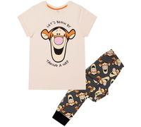 Disney Tigger Winnie Puuh - Schlafanzug mit Kurzarm für Damen - 100% Baumwolle - Größe 42-44