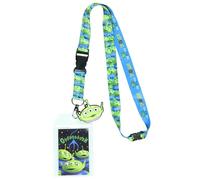 Disney Toy Story Alien I Have Been Chosen Schlüsselband mit transparentem Ausweishalter und 5,1 cm Gummi-Alien-Anhänger