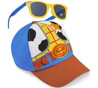 Disney Toy Story Basecap und Sonnenbrille Set Jungen 3-8 Jahre, Woody Kinder Cap mit UV400 Kindersonnenbrille, Geschenke für Jungen (Multi Woody)