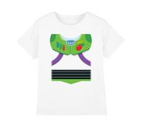 Disney Boy's Toy Story Buzz Lightyear Costume Unisex Kids T-Shirt, White, 12-13 Jahre
