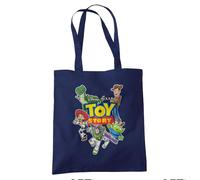 Disney Toy Story Character Cut Outs Wiederverwendbare Tragetasche für Einkauf & Reisen, Navy
