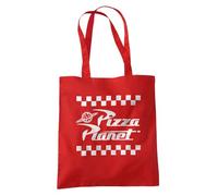 Disney Toy Story Pizza Planet Takeaway Logo Wiederverwendbare Tragetasche für Einkauf & Reisen, Rot