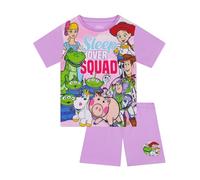 Disney Toy Story Pyjama, Mädchen Schlafanzug Mit Woody Und Buzz, Sommer Pyjama Für Kinder, Kurze Mädchen Schlafanzüge, Lila 110