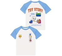 Disney Toy Story Tshirt, Coole T-Shirts für Jungen, Weißes Shirt Jungen Mit Snappy, Atlas & Smarty Pants, Mehrfarbig 116
