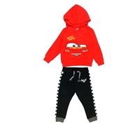 Disney Trainingsanzug Kinder Jungen Cars Lightning McQueen Set Hoodie & Jogginghose Rot 5-6 Jahre