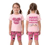 Disney Tshirt Mädchen Und Shorts Mädchen Set, Tshirt Mit Mickey Mouse, Minnie Mouse & Daisy Duck Für Sommer, 140
