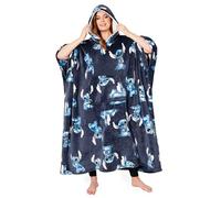 Disney Übergroße Damen Hoodie Decke mit Ärmeln - Stitch Oversized Kapuzenpullover Fleece Tragbare Decken für Frauen