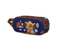 Disney Unisex 04726 3D Doppelfedermäppchen Little Face, Blau, Einheitsgröße