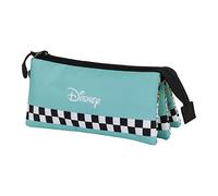 Disney Unisex 05388 Fan Dreifach Federmäppchen 2.0 Squares, Blau, Einheitsgröße
