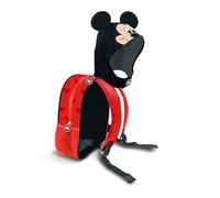 Disney Unisex 06116 Hood Kapuzen-Rucksack Clever, Micky Schwarz, Einheitsgröße