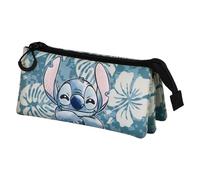 Disney Unisex 06183 Fan Dreifach Federmäppchen 2.0 Aloha, Blau, Einheitsgröße
