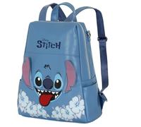 Lilo und Stitch Tongue-Shield Rucksack, Blau, 28 x 33 cm, Kapazität 10 L