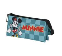 Disney Unisex Kinder 06417 Dreifach Federmäppchen Indigo, Türkis, Einheitsgröße