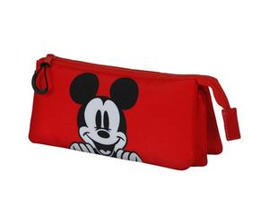 Disney Unisex Kinder 06667 Dreifach Federmäppchen Red, Rot, Einheitsgröße
