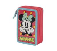 Disney Unisex Kinder 06671 Gefülltes Dreifach-Federmäppchen Fresh, Rosa, Einheitsgröße