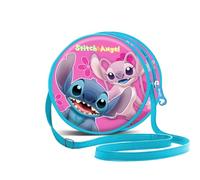 Disney Unisex Kinder 07173 Runde Schultertasche Match, Rosa Stitch, Einheitsgröße