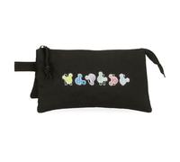 Disney Unisex Kinder Mickey Heads Gepäck- Kuriertasche, Schwarz, Einheitsgröße
