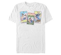Disney Unisex Lilo and Stich Lilo Stitch Tarotorganic Short Sleeve T-Shirt, Weiß, XXL
