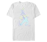 Disney Unisex Mickey Classic - Goofy Neon Organic Short Sleeve T-Shirt T-Shirt, Weiß, XXL