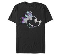 Disney Unisex Mickey Neon Slick Mick Organic Short Sleeve T-Shirt, Schwarz, XL