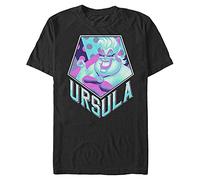 Disney Unisex The Little Mermaid Ursula Pentaneon Organic Short Sleeve T-shirt, Schwarz, L