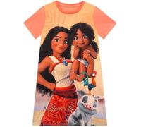 Disney Vaiana 2 Nachthemd Mädchen | Nachthemden Für Mädchen | Kurzarm Nachtkleid Kinder | Orange 116