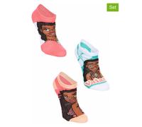Disney Vaiana 3er-Set: Socken "Vaiana (Moana)" in Bunt - Größe 23-26 | Kinder Socken Strumpfhosen
