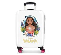 Disney Vaiana Kabinentrolley, Mehrfarbig, 38 x 55 x 20 cm, Hartplastik, seitlicher Kombinationsverschluss, 34 l, 2 kg, 4 Räder