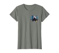 Disney Villains Alphabet Monogram Letter U for Ursula T-Shirt, Damen, Heidekraut/Armeegrün, XL