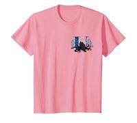 Disney Villains Alphabet Monogram Letter U for Ursula T-Shirt, Kinder, Rosa, 116