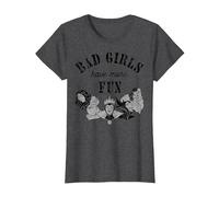 Disney Villains Bad Girls Have More Fun C1 T-Shirt, Damen, Anthrazit Meliert, XL