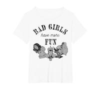 Disney Villains Bad Girls Have More Fun C1 T-Shirt, Damen Große Größen, Weiß, 4X