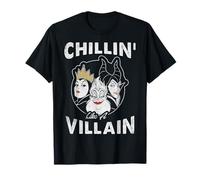 Disney Villains Chillin' Villain Distressed Group Shot Logo T-Shirt