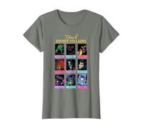 Disney Villains Class Of Disney Villains Yearbook T-Shirt, Damen, Heidekraut/Armeegrün, S