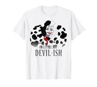 Disney Villains Cruella De Vil A Little Bit Devil-Ish T-Shirt, Herren, Weiß, XXL