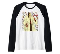 Disney Villains Cruella De Vil Vintage Art Style Collage Raglan