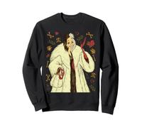 Disney Villains Cruella De Vil Vintage Art Style Collage Sweatshirt
