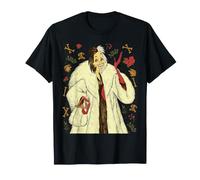 Disney Villains Cruella De Vil Vintage Art Style Collage T-Shirt