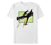 Disney Villains - Dragon Breath Men's Crew neck White XL