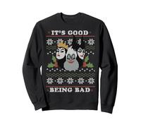 Disney Villains Good Bad Ugly Weihnachtspullover Sweatshirt, Unisex für Erwachsene, Schwarz, S