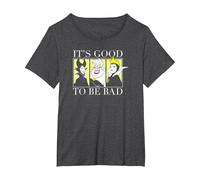 Disney Villains It's Good To Be Bad Queen Panels T-Shirt, Damen Große Größen, Anthrazit Meliert, 4X