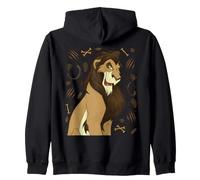 Disney Villains Scar The Lion King Vintage Art Style Collage Kapuzenjacke