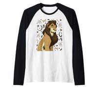Disney Villains Scar The Lion King Vintage Art Style Collage Raglan